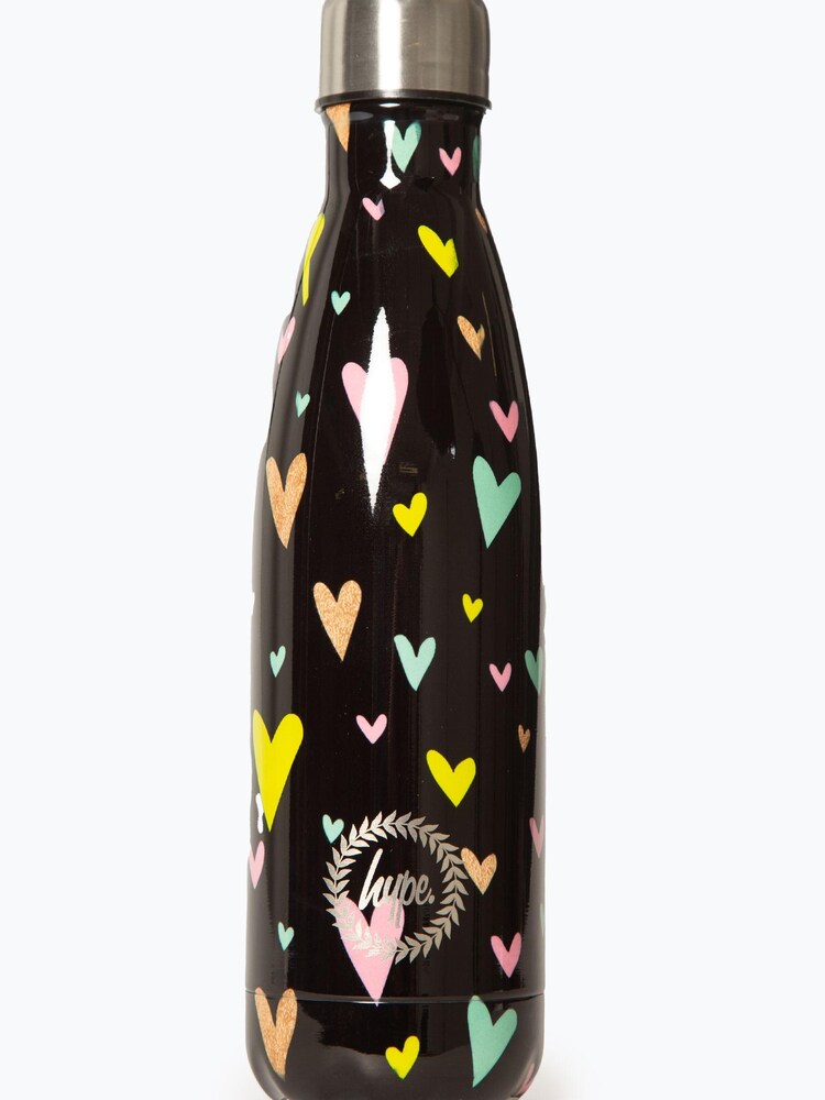 Hype. Multi Heart Gold Glitter Overlay Black Bottle - Image 1 of 7