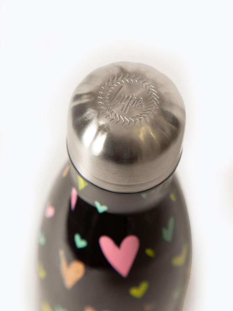 Hype. Multi Heart Gold Glitter Overlay Black Bottle - Image 7 of 7