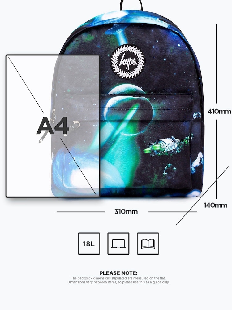 Hype. Black UFO Spaceship Backpack - Image 7 of 15