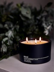 Mint Velvet Cream Relax 3 Wick Candle - Image 1 of 4