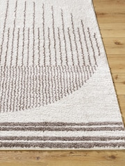 LIVABLISS Brown Fossay Washable Shaggy Modern Rug - Image 2 of 6