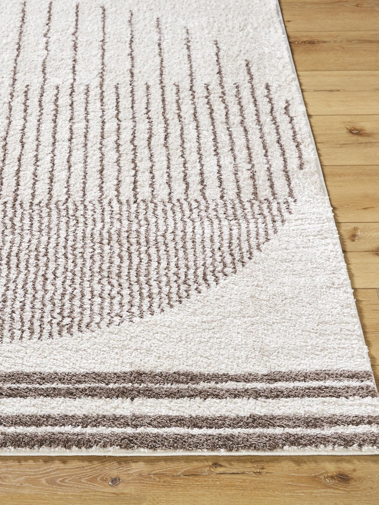 LIVABLISS Brown Fossay Washable Shaggy Modern Rug - Image 2 of 6