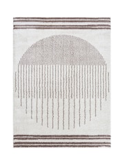 LIVABLISS Brown Fossay Washable Shaggy Modern Rug - Image 6 of 6