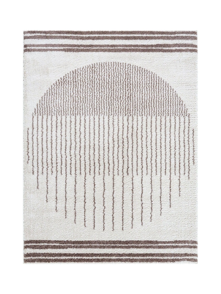 LIVABLISS Brown Fossay Washable Shaggy Modern Rug - Image 6 of 6