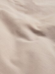 Natural 100% Cotton Plain Duvet Cover and Pillowcase Set - Image 2 of 3