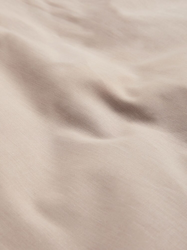 Natural 100% Cotton Plain Duvet Cover and Pillowcase Set - Image 2 of 3