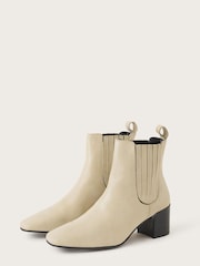 Monsoon Chelsea-Stiefel aus Leder mit eckiger Zehenpartie - Bild 2 von 3