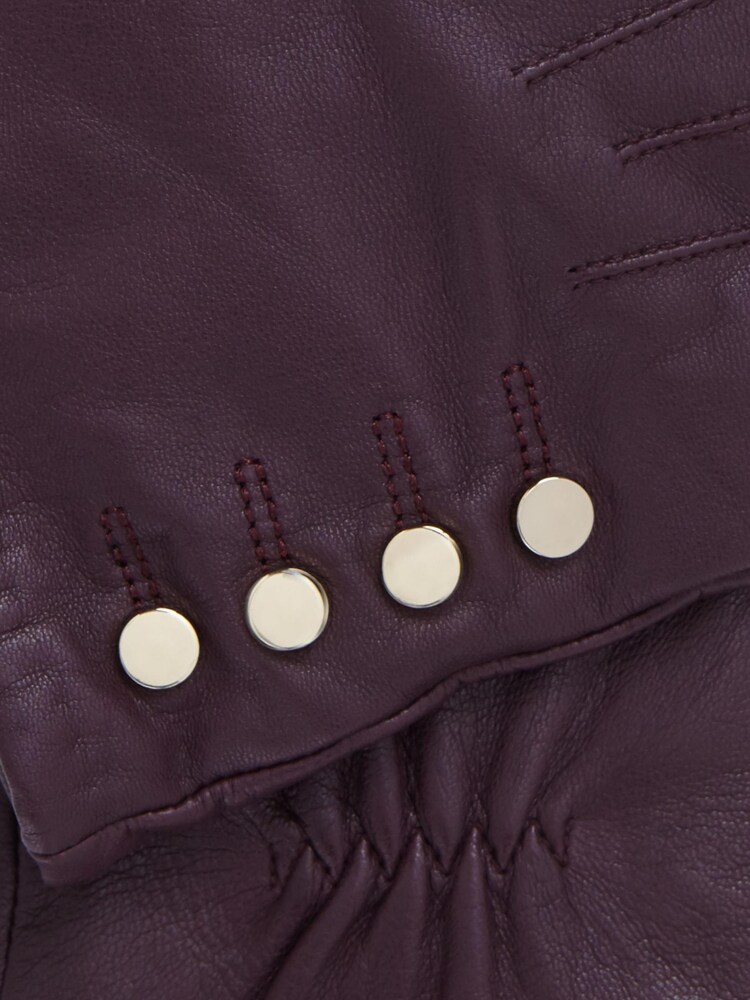 Hobbs Purple Sienna Leather Gloves - Image 2 of 2