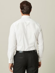 White Slim Fit Concealed Placket Shirt - Image 3 of 6