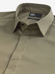 Khaki Green EDIT Stretch Shirt - Image 5 of 7