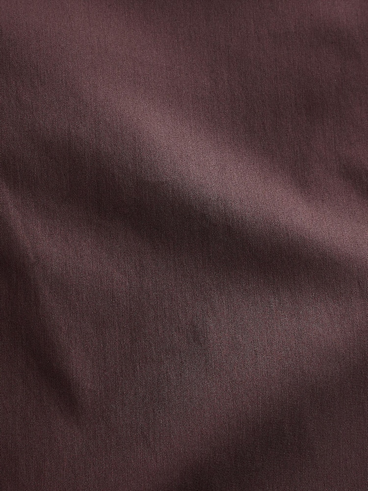 Chocolate Brown EDIT Stretch Shirt - Image 6 of 7
