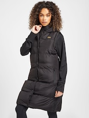Elle Sport Double Layered Padded Longline Black Gilet - Image 1 of 6