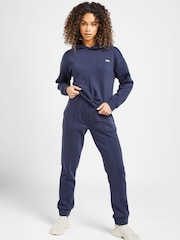 Elle Sport Blue Twist Front Crop Hooded Top - Image 4 of 6
