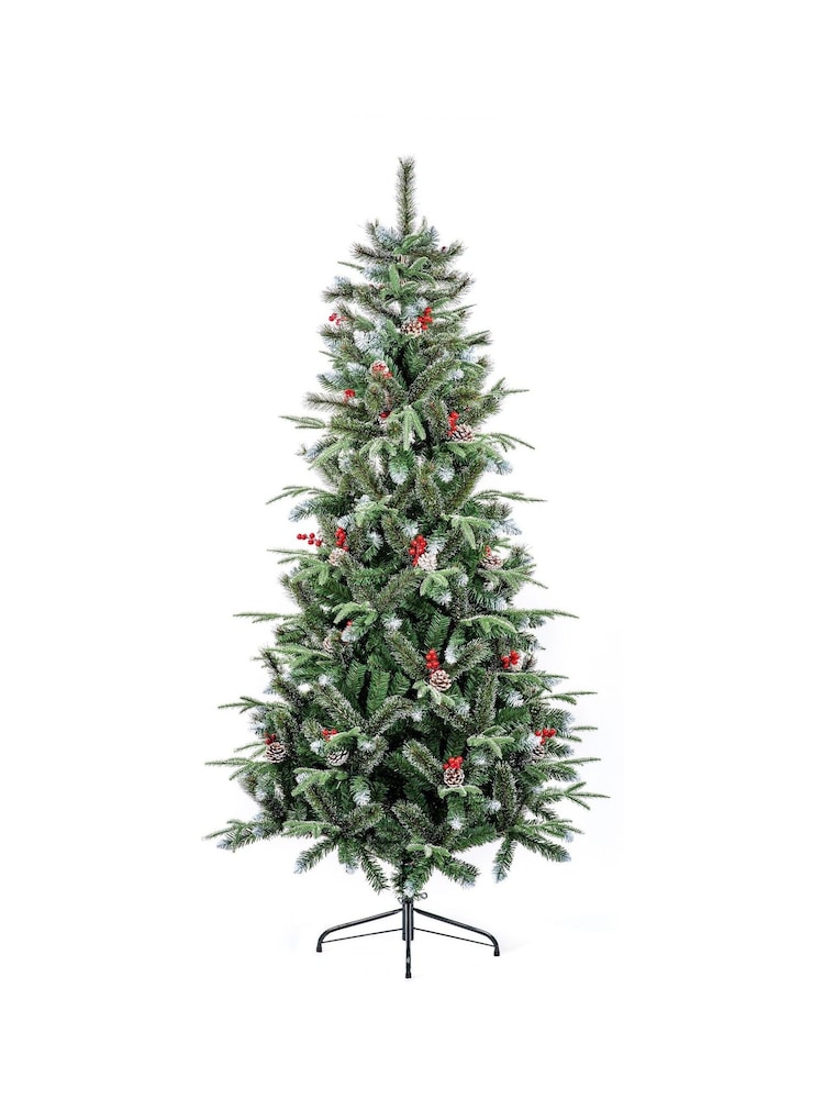 Premier Decorations Ltd Green New Jersey Spruce Christmas 7ft Tree - Image 4 of 4