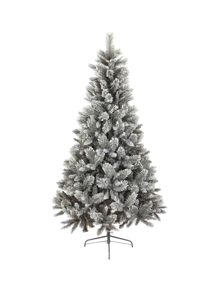 Premier Decorations Ltd Green Snowy Snow Tipped Fir 7ft Christmas Tree - Image 4 of 4