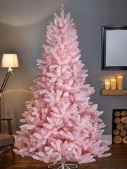 Premier Decorations Ltd Pink Christmas 7ft Tree - Image 1 of 4