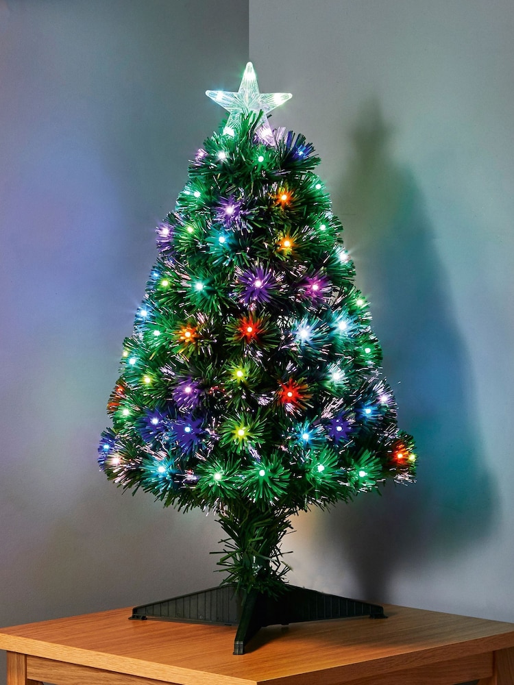 Premier Decorations Ltd 2.6ft Pre Lit Colour Changing Christmas Tree - Image 1 of 3
