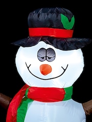 Premier Decorations Ltd White Outdoor 1.8m Lit Christmas Inflatable Sherbert The Snowman - Image 2 of 2