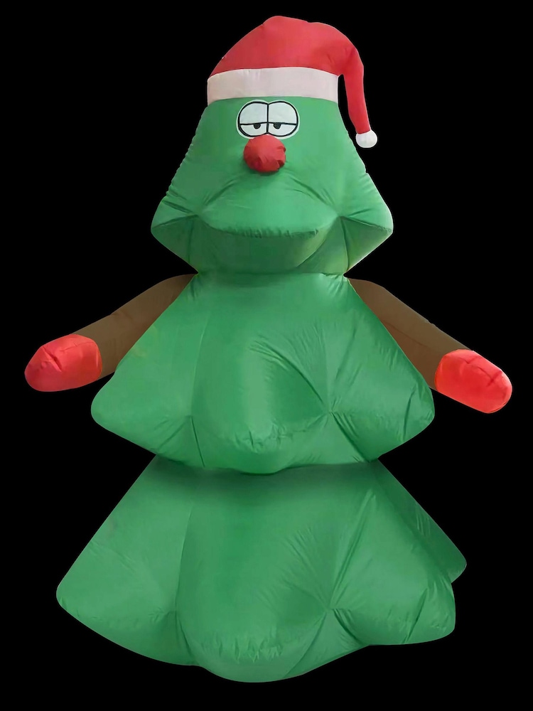 Premier Decorations Ltd Green Premier Decorations Ltd Outdoor 6ft Lit Inflatable Norbert the Christmas Tree - Image 1 of 1