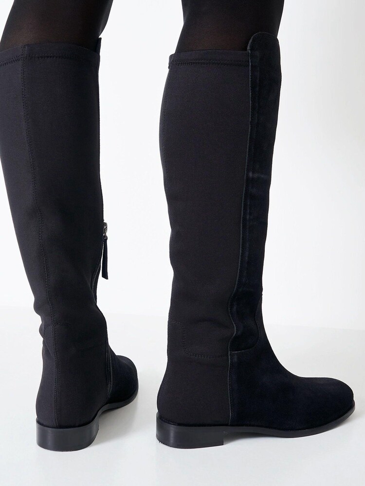 Crew Clothing Company Black Over The Knee Boots - Image 1 of 2 Crew Clothing Company Black Over The Knee Boots - Image 1 of 2