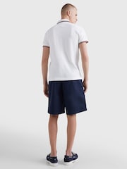 Tommy Hilfiger White Slim Fit Organic Cotton Polo Shirt - Image 2 of 4
