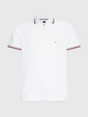 Tommy Hilfiger White Slim Fit Organic Cotton Polo Shirt - Image 4 of 4
