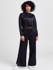 Elle Sport Crop Tricot Black Sweatshirt - Image 3 of 5