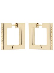 Ted Baker Gold Tone Saadiey Large Square Hinge Earrings - Image 2 of 3