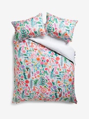 Lucy Tiffney Multi Floral Ruffle 180 Thread Count Duvet Cover and Pillowcase Set - Image 5 of 6
