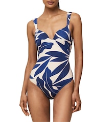 Triumph Blue Padded Underwire Swimsuit - Image 1 of 4