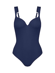 Blau - Triumph Summer Glow Wattierter Badeanzug mit Bügeln - Bild 4 von 4