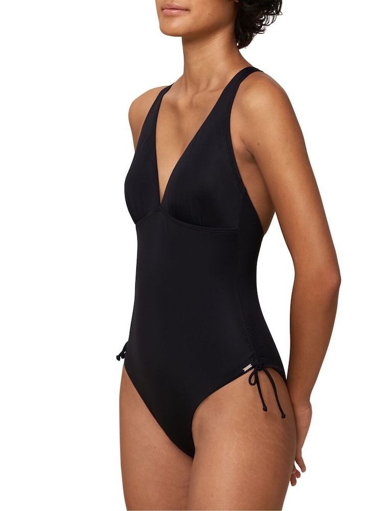 Triumph Black Padded Plunge Swimsuit - Image 2 of 4