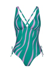 Triumph Green Padded Plunge Swimsuit - Image 4 of 4