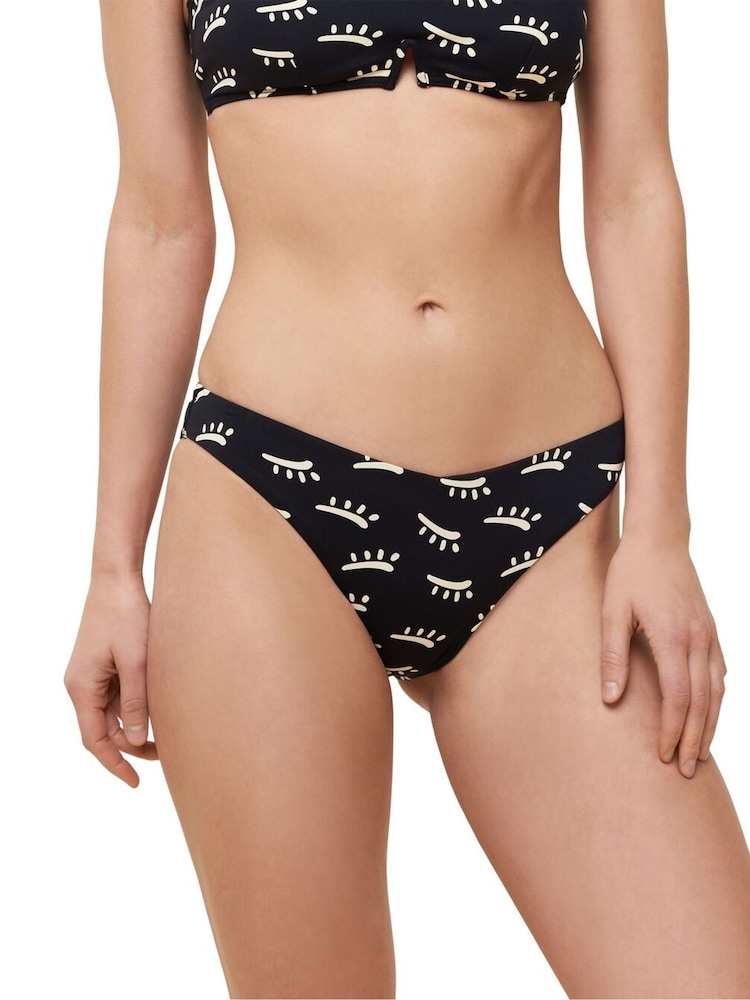 Triumph Black Flex Smart High Leg Bikini Bottoms - Image 1 of 4 Triumph Black Flex Smart High Leg Bikini Bottoms - Image 1 of 4