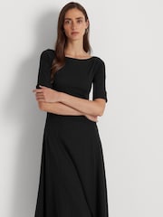 Lauren Ralph Lauren Navy Patterned Munzie Dress - Image 4 of 7