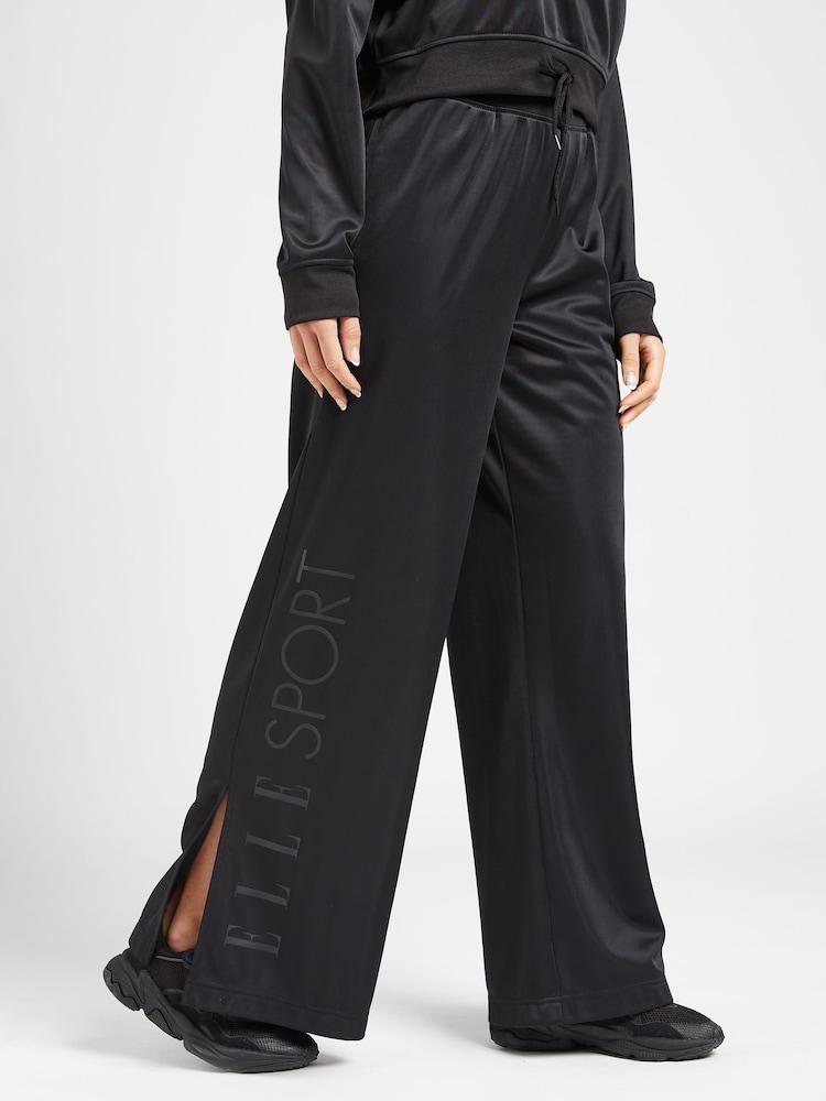 Elle Sport Wide Leg Black Trousers - Image 1 of 6 Elle Sport Wide Leg Black Trousers - Image 1 of 6