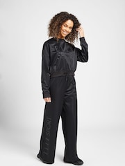 Elle Sport Wide Leg Black Trousers - Image 3 of 6