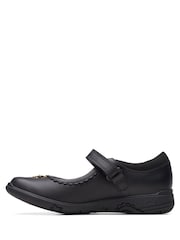 Negro - Zapatos de niño de cuero Multi Fit Relda de Clarks - Imagen 2 de 7