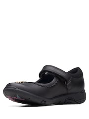 Negro - Zapatos de niño de cuero Multi Fit Relda de Clarks - Imagen 4 de 7