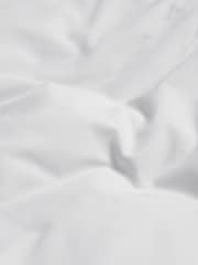 White 100% Cotton Plain Duvet Cover and Pillowcase Set - Image 2 of 3