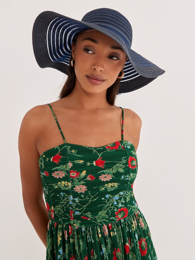 Navy Blue Wedding Occasion Hat - Image 1 of 6 Navy Blue Wedding Occasion Hat - Image 1 of 6