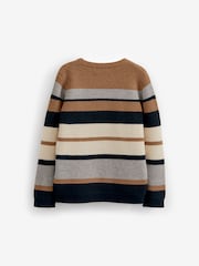 Tan/Ecru Crew Jumper (3-16yrs) - Image 2 of 2