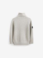 Grau - Allzweck-Pullover mit Reißverschluss (3 – 16 Jahre) - Bild 2 von 3