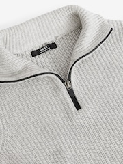 Grau - Allzweck-Pullover mit Reißverschluss (3 – 16 Jahre) - Bild 3 von 3