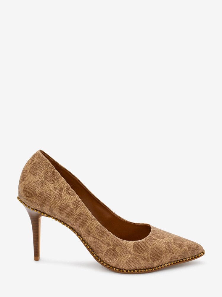 Coach Waverly Leather Pointed Court Shoes - Image 1 of 4