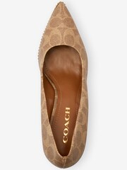 Coach Waverly Leather Pointed Court Shoes - Image 3 of 4