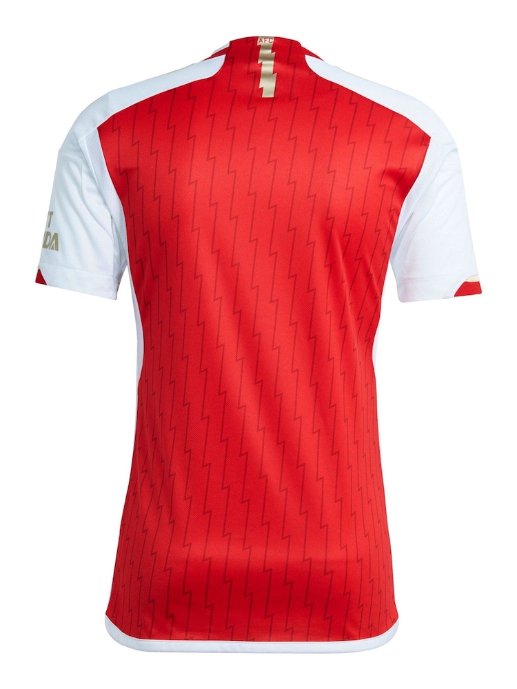 adidas Red Blank Football Arsenal FC Stadium 23/24 Home Shirt - Image 11 of 11