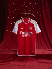 adidas Red Blank Football Arsenal FC Stadium 23/24 Home Shirt - Image 3 of 11