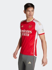 adidas Red Blank Football Arsenal FC Stadium 23/24 Home Shirt - Image 4 of 11