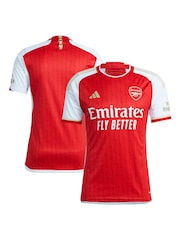 adidas Red Blank Football Arsenal FC Stadium 23/24 Home Shirt - Image 9 of 11